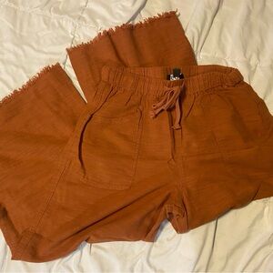 GIGI C Terracotta Elastic Waist Pants